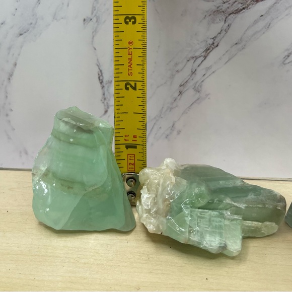 3 Piece Blue/Green Pistachio Calcite - Picture 8 of 10